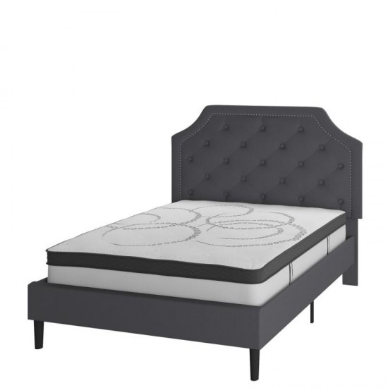 Flash Furniture Brighton Full Platform Bed Set-Gray SL-BM10-14-GG