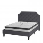 Flash Furniture Brighton Queen Platform Bed Set-Gray SL-BM10-15-GG