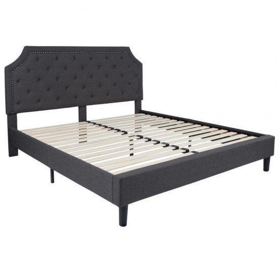 Flash Furniture Brighton King Platform Bed Set-Gray SL-BM10-16-GG