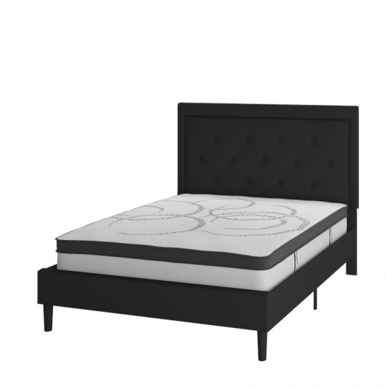 Flash Furniture Roxbury Full Platform Bed Set-Black SL-BM10-22-GG