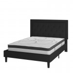 Flash Furniture Roxbury Queen Platform Bed Set-Black SL-BM10-23-GG