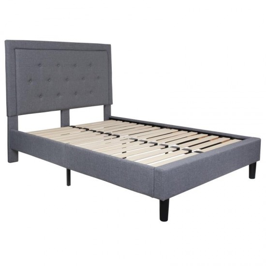 Flash Furniture Roxbury Full Platform Bed Set-Gray SL-BM10-26-GG