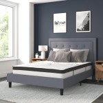 Flash Furniture Roxbury Queen Platform Bed Set-Gray SL-BM10-27-GG