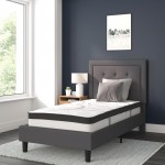 Flash Furniture Roxbury Twin Platform Bed Set-Gray SL-BM10-29-GG