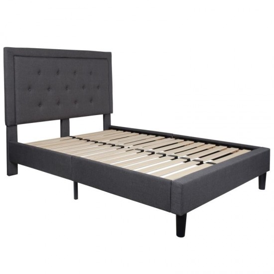 Flash Furniture Roxbury Full Platform Bed Set-Gray SL-BM10-30-GG