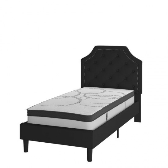 Flash Furniture Brighton Twin Platform Bed Set-Black SL-BM10-5-GG