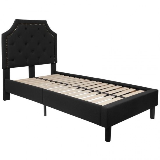 Flash Furniture Brighton Twin Platform Bed Set-Black SL-BM10-5-GG