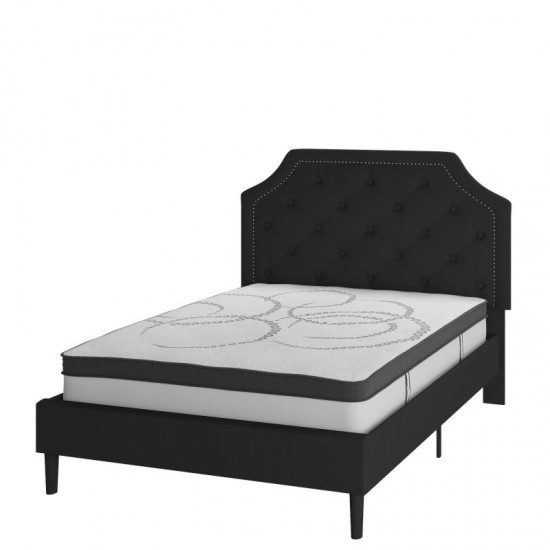 Flash Furniture Brighton Full Platform Bed Set-Black SL-BM10-6-GG