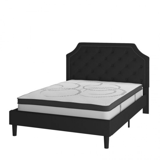 Flash Furniture Brighton Queen Platform Bed Set-Black SL-BM10-7-GG