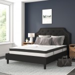 Flash Furniture Brighton Queen Platform Bed Set-Black SL-BM10-7-GG