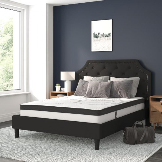 Flash Furniture Brighton Queen Platform Bed Set-Black SL-BM10-7-GG