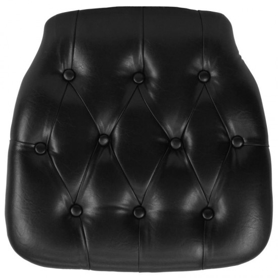 Flash Furniture Louise Black Vinyl Cushion SZ-TUFT-BLACK-GG