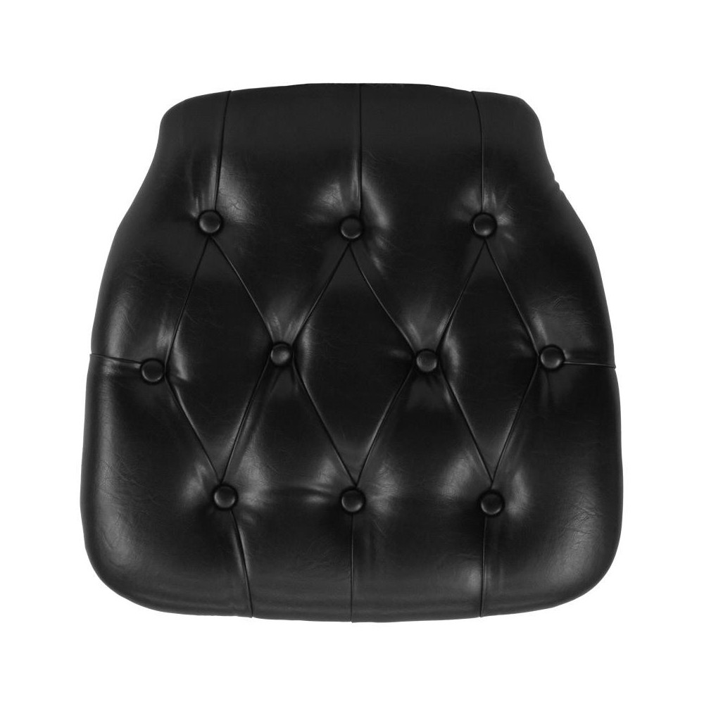 Flash Furniture Louise Black Vinyl Cushion SZ-TUFT-BLACK-GG Flash Furniture Louise Black Vinyl Cushion SZ-TUFT-BLACK-GG