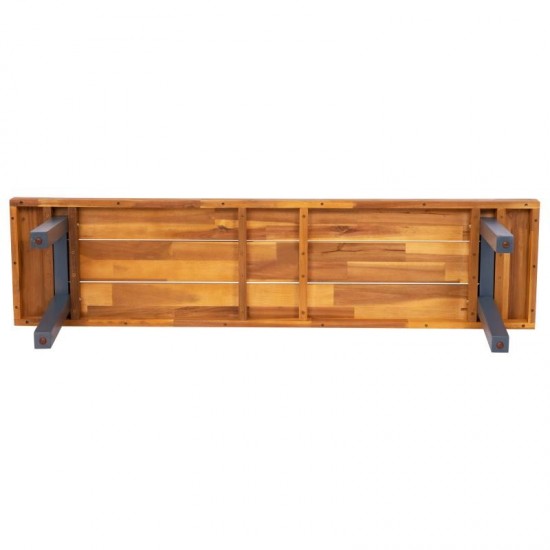 Flash Furniture Martindale Natural Acacia Wood Bench THB-B01322-NAT-GG