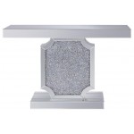 ACME Noralie Console Table, Mirrored & Faux Diamonds