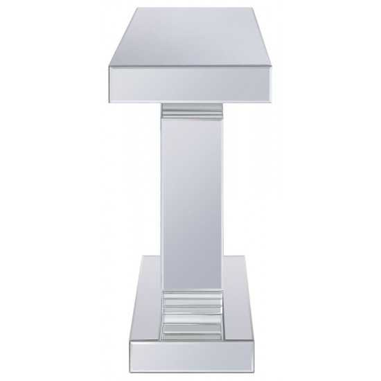 ACME Noralie Console Table, Mirrored & Faux Diamonds