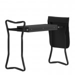 Flash Furniture Assisi Black Metal Garden Kneeler TLH-105-BK-GG