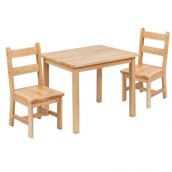 Flash Furniture Kyndl Kids Natural Table & Chair Set TW-WTCS-1001-NAT-GG