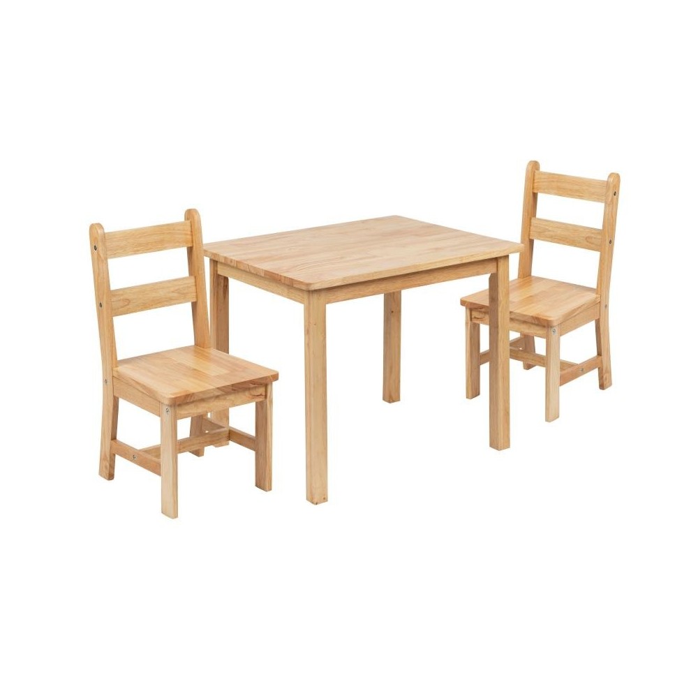 Flash Furniture Kyndl Kids Natural Table & Chair Set TW-WTCS-1001-NAT-GG