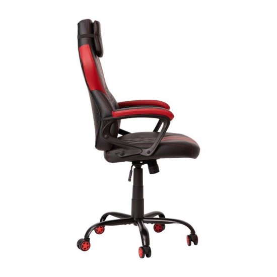 Flash Furniture Stone Black/Red Swivel Gaming Chair UL-A072-BK-GG