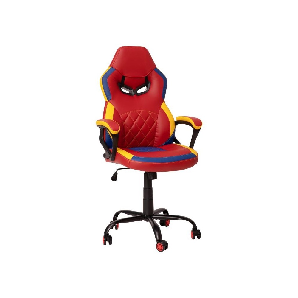 Flash Furniture Stone Red/Yellow Swivel Gaming Chair UL-A074-RD-GG