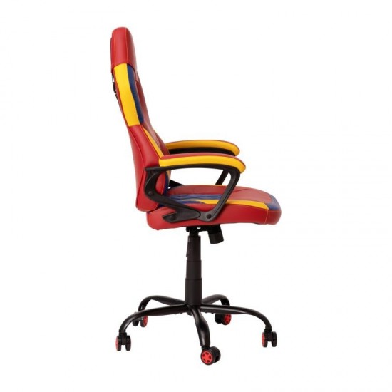 Flash Furniture Stone Red/Yellow Swivel Gaming Chair UL-A074-RD-GG