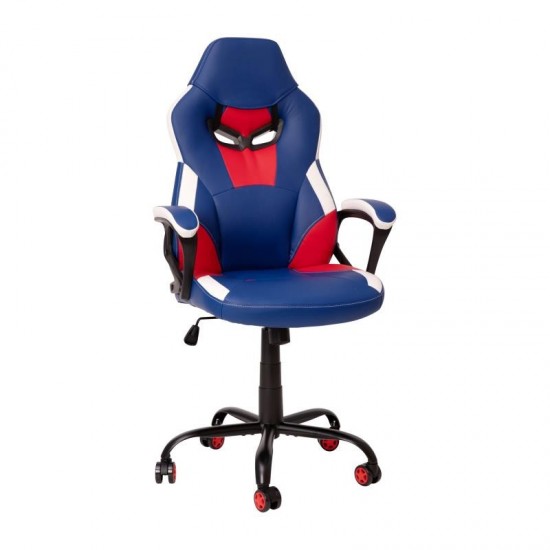 Flash Furniture Stone Red & Blue Swivel Gaming Chair UL-A075-BL-GG