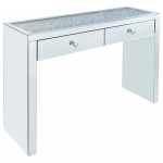 ACME Noralie Console Table, Mirrored & Faux Diamonds