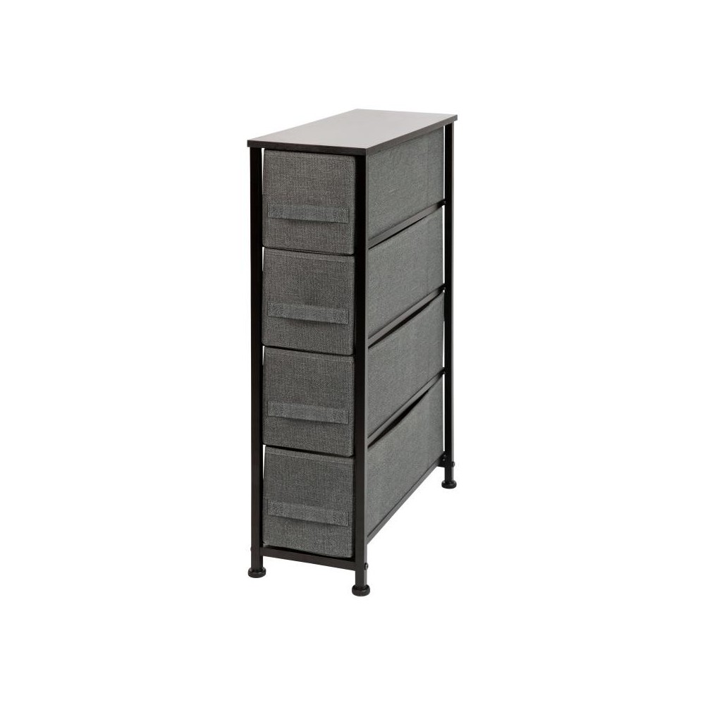 Flash Furniture Harris Black/Gray Tall Organizer WX-5L203-BK-GR-GG