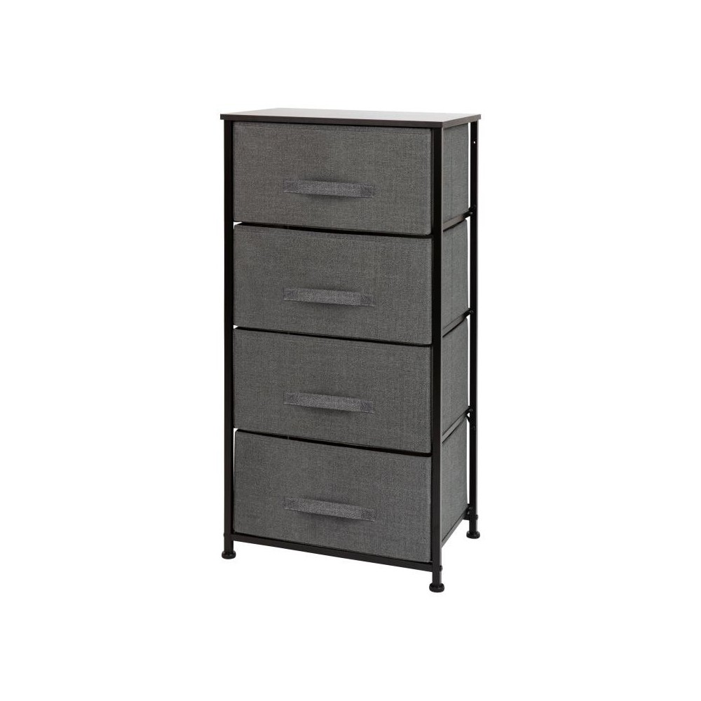 Flash Furniture Harris Black/Gray Tall Organizer WX-5L203-X-BK-GR-GG