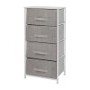 Flash Furniture Harris White/Gray Tall Organizer WX-5L203-X-WH-GR-GG