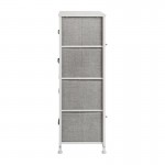 Flash Furniture Harris White/Gray Tall Organizer WX-5L203-X-WH-GR-GG