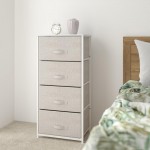 Flash Furniture Harris White/Gray Tall Organizer WX-5L203-X-WH-GR-GG