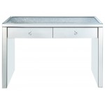 ACME Noralie Console Table, Mirrored & Faux Diamonds