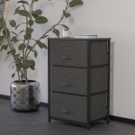 Flash Furniture Harris Black/Gray Tall Organizer WX-5L20-X-BK-GR-GG