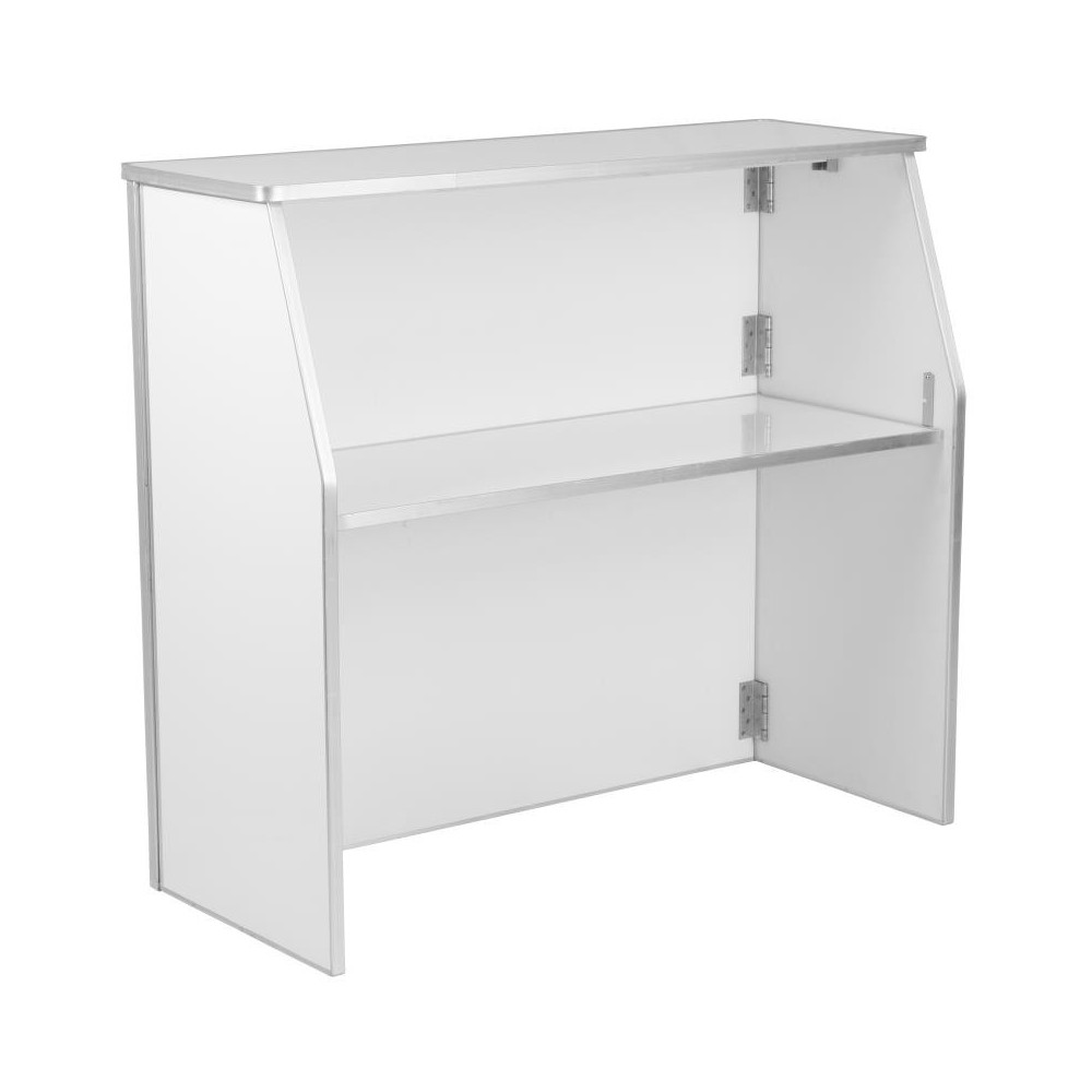 Flash Furniture Amara 4' White Foldable Bar XA-BAR-48-WH-GG
