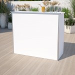 Flash Furniture Amara 4' White Foldable Bar XA-BAR-48-WH-GG