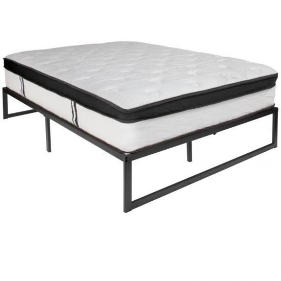 Flash Furniture Louis Full Bed Frame & Mattress Set XU-BD10001-12MFM-F-GG