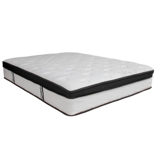 Flash Furniture Louis Full Bed Frame & Mattress Set XU-BD10001-12MFM-F-GG