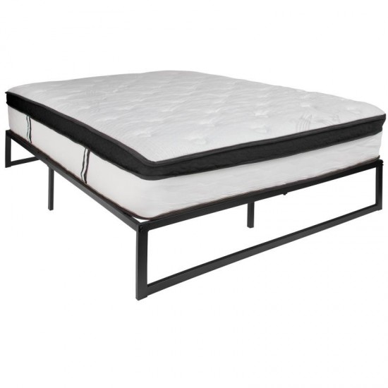 Flash Furniture Louis Queen Bed Frame & Mattress Set XU-BD10001-12MFM-Q-GG