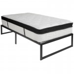 Flash Furniture Louis Twin Bed Frame & Mattress Set XU-BD10001-12MFM-T-GG
