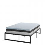 Flash Furniture Leo Mattress, Frame & Topper Set XU-BD10-10PSM2M35-F-GG