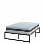 Flash Furniture Leo Mattress, Frame & Topper Set XU-BD10-10PSM3M35-F-GG