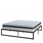 Flash Furniture Leo Mattress, Frame & Topper Set XU-BD10-10PSM3M35-K-GG