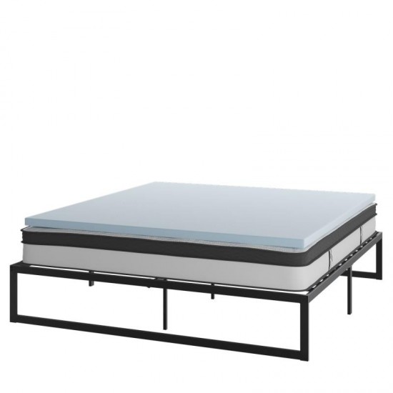 Flash Furniture Leo Mattress, Frame & Topper Set XU-BD10-10PSM3M35-K-GG