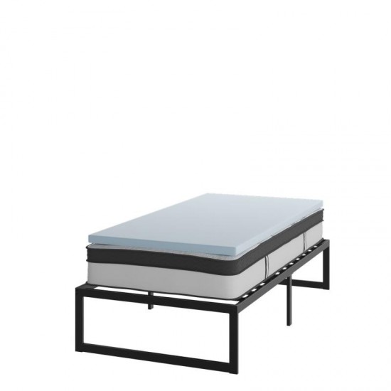 Flash Furniture Leo Mattress, Frame & Topper Set XU-BD10-10PSM3M35-T-GG