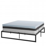 Flash Furniture Leo Mattress, Frame & Topper Set XU-BD10-12PSM3M35-K-GG