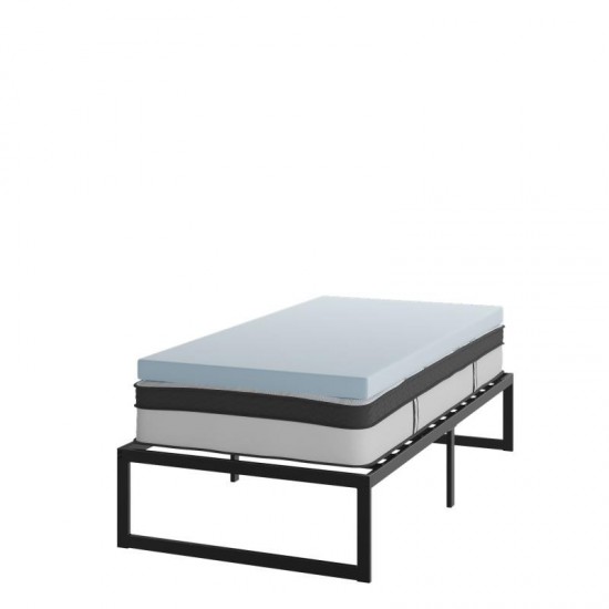 Flash Furniture Leo Mattress, Frame & Topper Set XU-BD10-12PSM3M35-T-GG