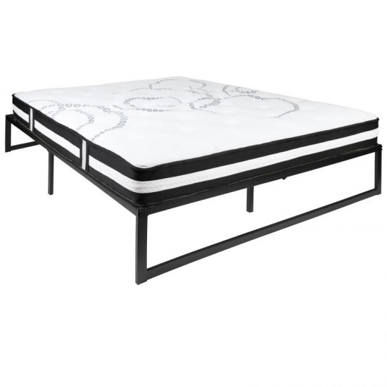 Flash Furniture Louis Queen Bed Frame & Mattress Set XU-BD10-12PSM-Q-GG