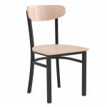 Flash Furniture Wright Natural Wood Seat Dining Chair XU-DG6V5B-NAT-GG